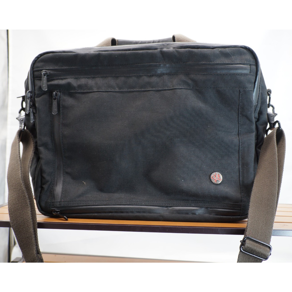 Token Waxed Nylon Saratoga Briefcase & Accessory pouch. $350 MSRP